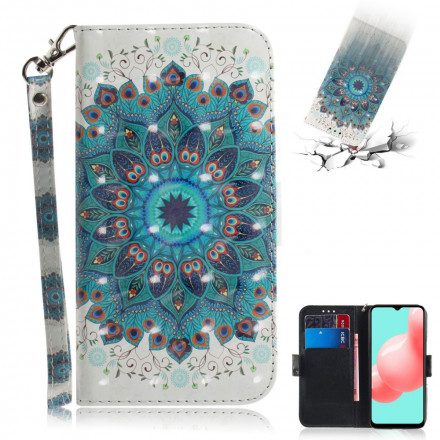 Folio-fodral För Samsung Galaxy A32 5G Med Kedjar Masterful Strappy Mandala