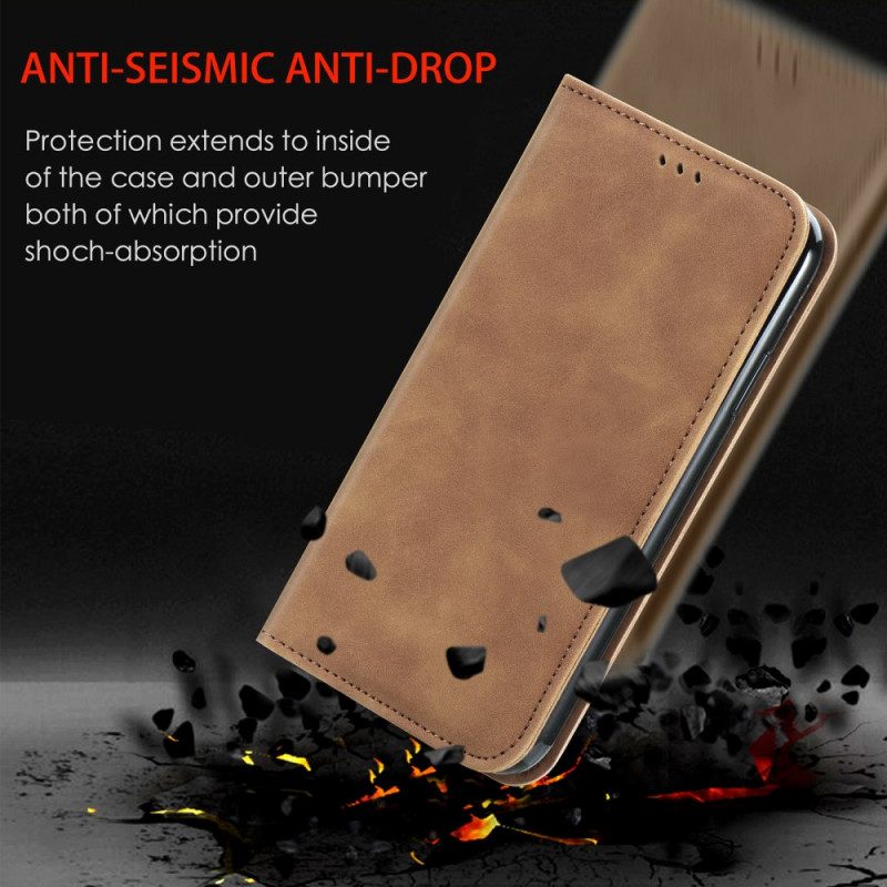 Folio-fodral För Samsung Galaxy A33 5G Läderfodral Skin-touch