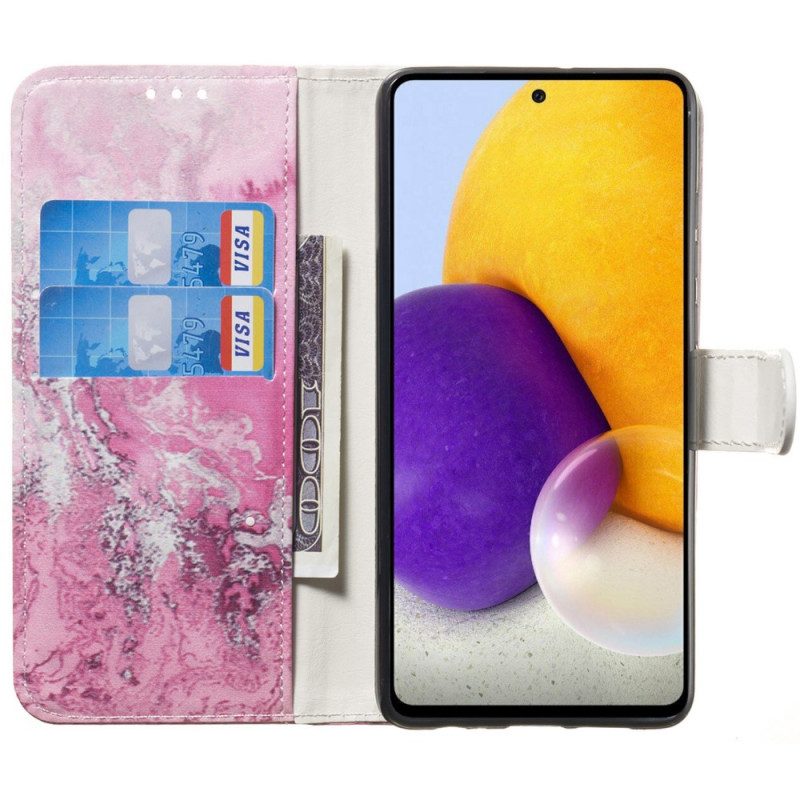 Folio-fodral För Samsung Galaxy A33 5G Marmorstilen
