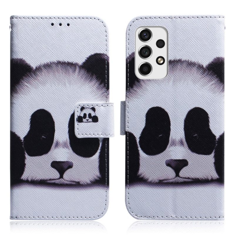 Folio-fodral För Samsung Galaxy A33 5G Panda Face