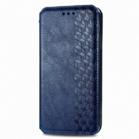 Folio-fodral För Samsung Galaxy A42 5G Läderfodral Diamond Texture Lädereffekt