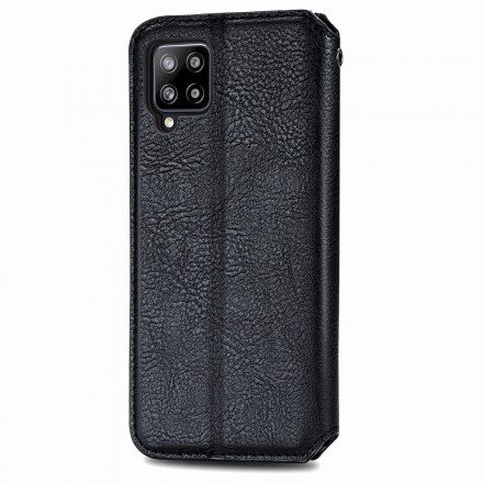 Folio-fodral För Samsung Galaxy A42 5G Läderfodral Diamond Texture Lädereffekt