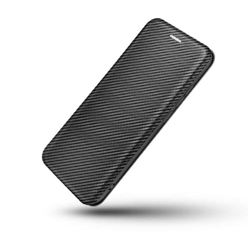 Folio-fodral För Samsung Galaxy A42 5G Läderfodral Kolfiber