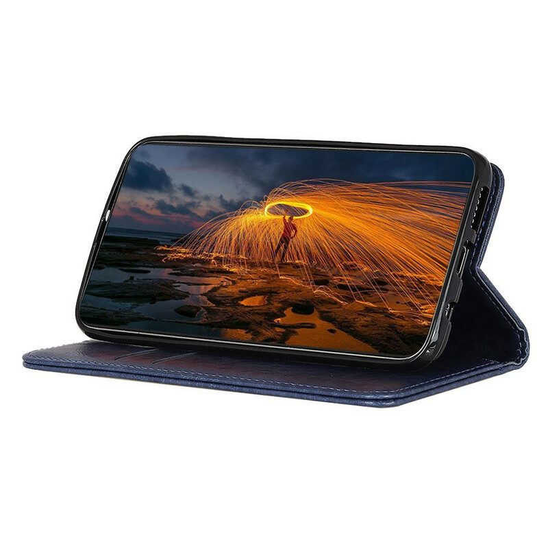 Folio-fodral För Samsung Galaxy A42 5G Läderfodral Nykterhetsläderstil