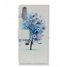 Folio-fodral För Samsung Galaxy A50 Blommande Träd