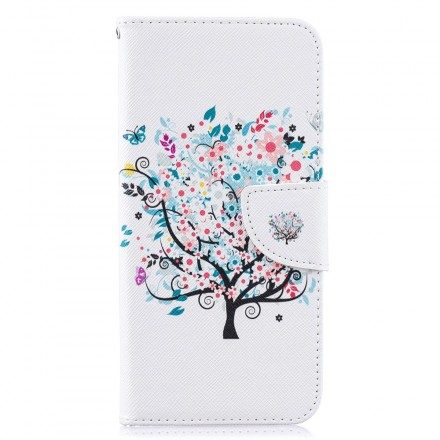 Folio-fodral För Samsung Galaxy A50 Blommigt Träd