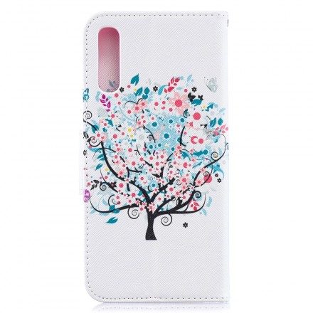 Folio-fodral För Samsung Galaxy A50 Blommigt Träd
