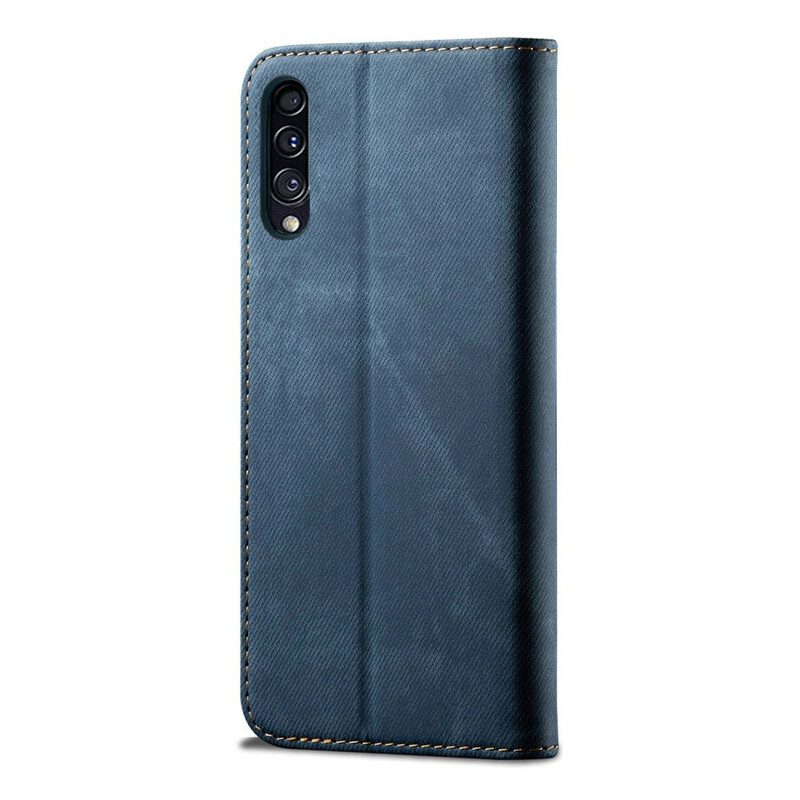 Folio-fodral För Samsung Galaxy A50 Läderfodral Denimtyg