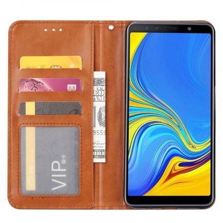 Folio-fodral För Samsung Galaxy A50 Läderfodral Korthållare I Konstläder