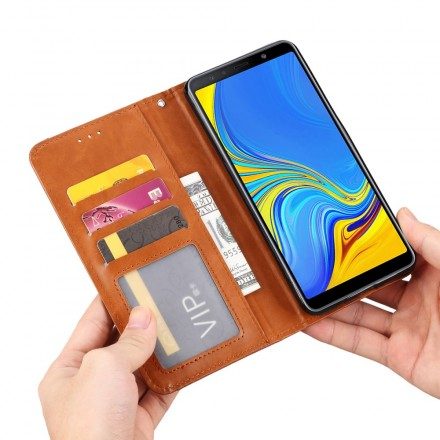 Folio-fodral För Samsung Galaxy A50 Läderfodral Korthållare I Konstläder