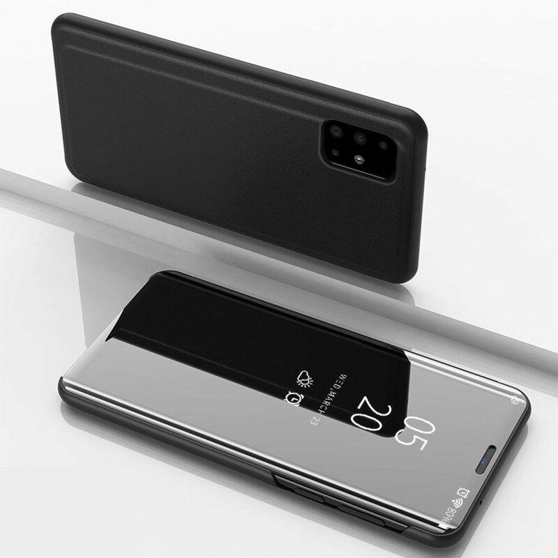 Folio-fodral För Samsung Galaxy A51 5G Läderfodral Spegel