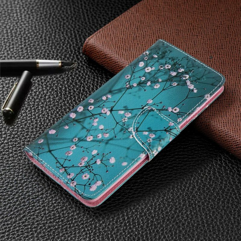Folio-fodral För Samsung Galaxy A51 Blommande Träd