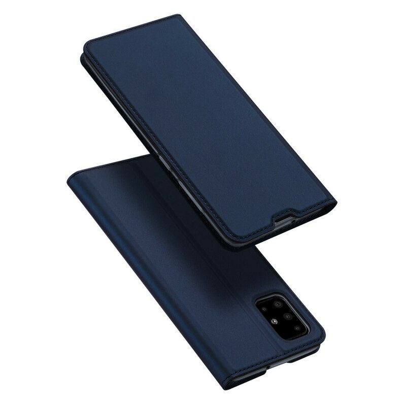 Folio-fodral För Samsung Galaxy A51 Läderfodral Dux Ducis Pro Skin