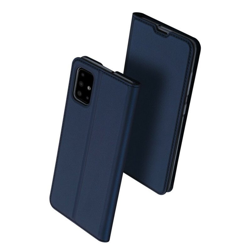 Folio-fodral För Samsung Galaxy A51 Läderfodral Dux Ducis Pro Skin