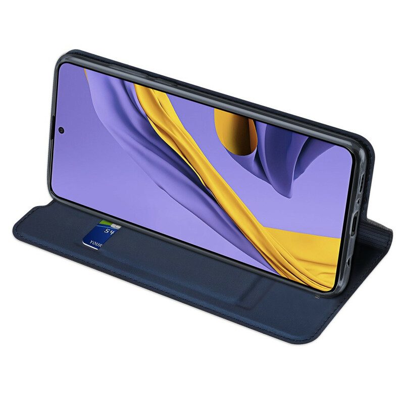 Folio-fodral För Samsung Galaxy A51 Läderfodral Dux Ducis Pro Skin