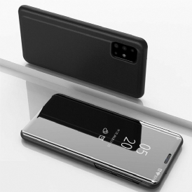 Folio-fodral För Samsung Galaxy A51 Läderfodral Spegel