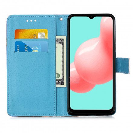 Folio-fodral För Samsung Galaxy A52 4G / A52 5G / A52s 5G Gyllene Fjärilar