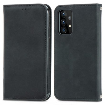 Folio-fodral För Samsung Galaxy A52 4G / A52 5G / A52s 5G Läderfodral Chic Lädereffekt