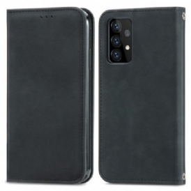 Folio-fodral För Samsung Galaxy A52 4G / A52 5G / A52s 5G Läderfodral Chic Lädereffekt