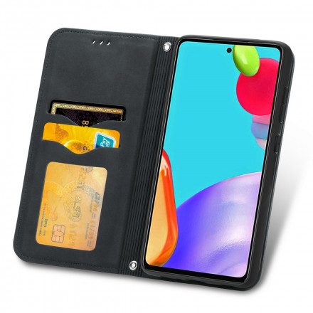 Folio-fodral För Samsung Galaxy A52 4G / A52 5G / A52s 5G Läderfodral Chic Lädereffekt