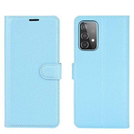 Folio-fodral För Samsung Galaxy A52 4G / A52 5G / A52s 5G Lychee Classic