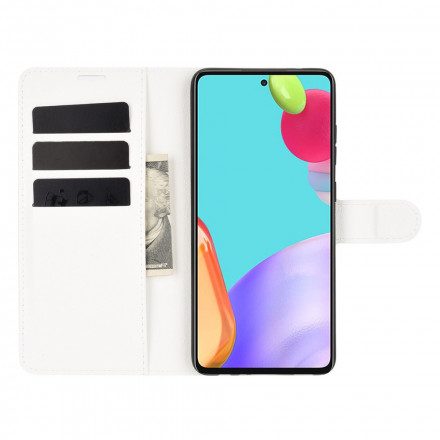 Folio-fodral För Samsung Galaxy A52 4G / A52 5G / A52s 5G Lychee Classic