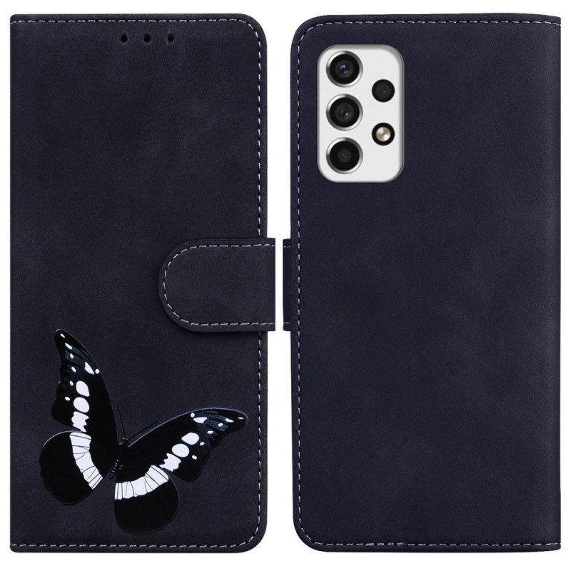 Folio-fodral För Samsung Galaxy A53 5G Butterfly Skin-touch