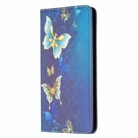 Folio-fodral För Samsung Galaxy A53 5G Läderfodral Färgglada Fjärilar