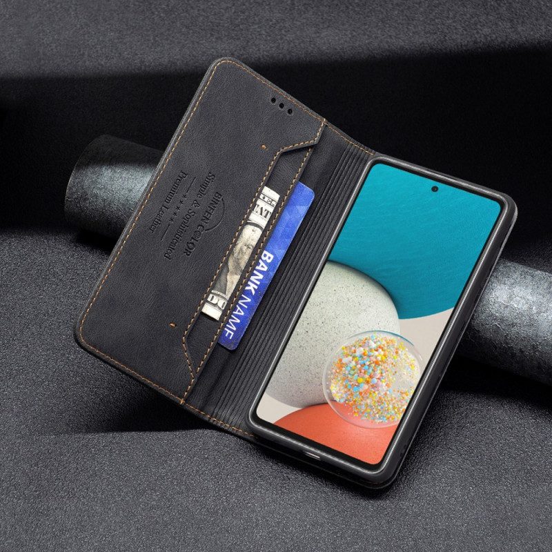 Folio-fodral För Samsung Galaxy A53 5G Läderfodral Rfid Couture Binfen Färg