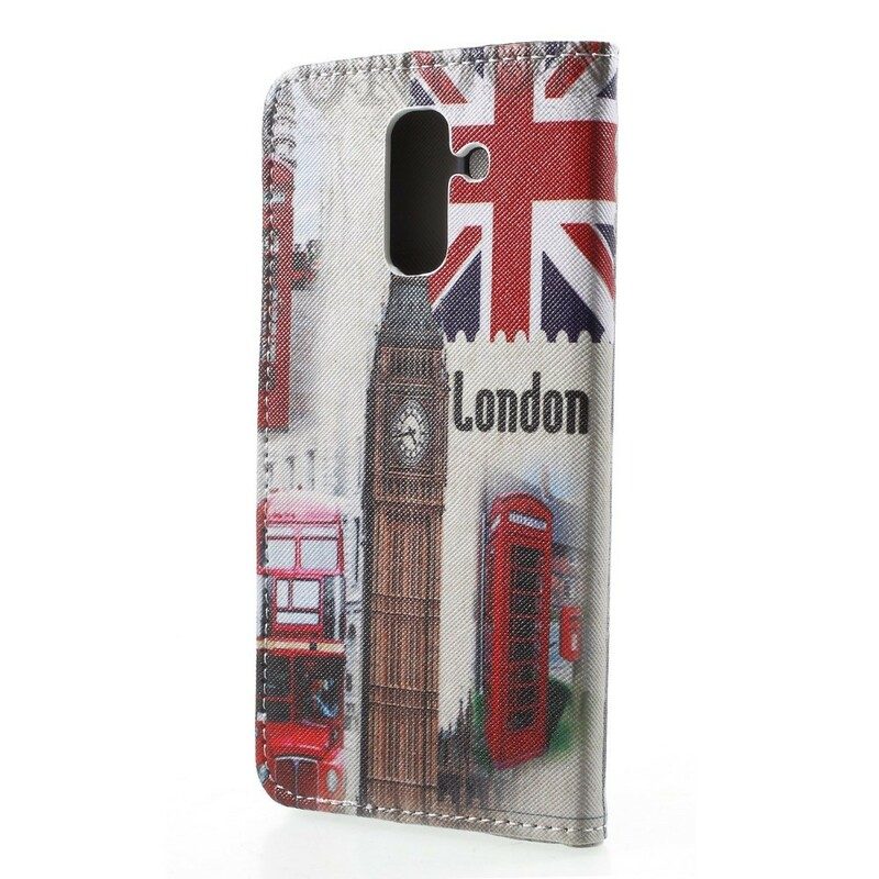 Folio-fodral För Samsung Galaxy A6 Plus London Life