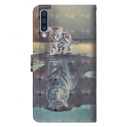 Folio-fodral För Samsung Galaxy A70 Ernest The Tiger