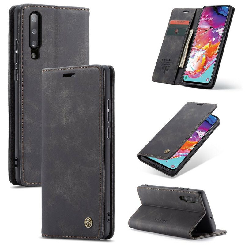 Folio-fodral För Samsung Galaxy A70 Läderfodral Caseme Konstläder