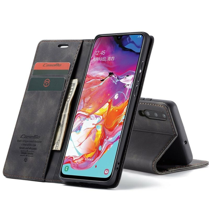 Folio-fodral För Samsung Galaxy A70 Läderfodral Caseme Konstläder