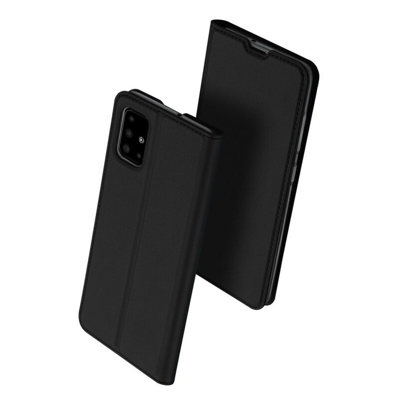 Folio-fodral För Samsung Galaxy A71 Läderfodral Dux Ducis Pro Skin