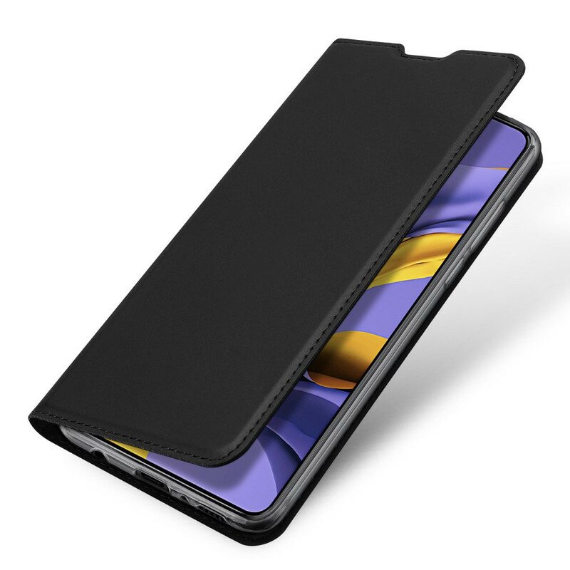 Folio-fodral För Samsung Galaxy A71 Läderfodral Dux Ducis Pro Skin