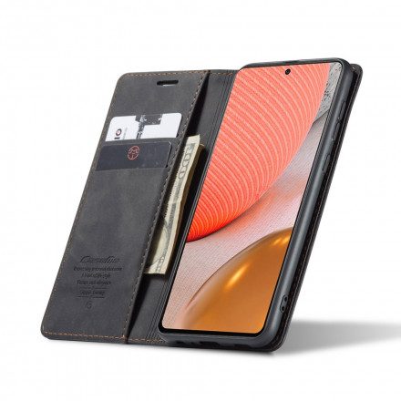 Folio-fodral För Samsung Galaxy A72 4G / 5G Läderfodral Caseme Konstläder