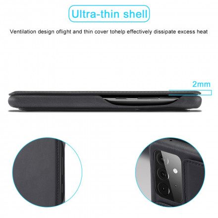 Folio-fodral För Samsung Galaxy A72 4G / 5G Läderfodral Lc.imeeke Lädereffekt
