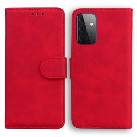 Folio-fodral För Samsung Galaxy A72 4G / 5G Vintage Couture Läderstil