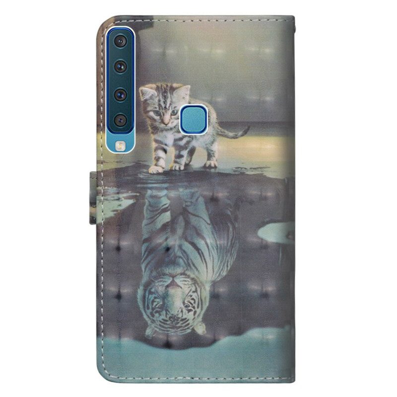 Folio-fodral För Samsung Galaxy A9 Ernest The Tiger