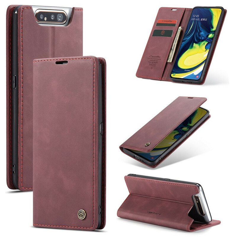 Folio-fodral För Samsung Galaxy A90 / A80 Läderfodral Caseme Konstläder