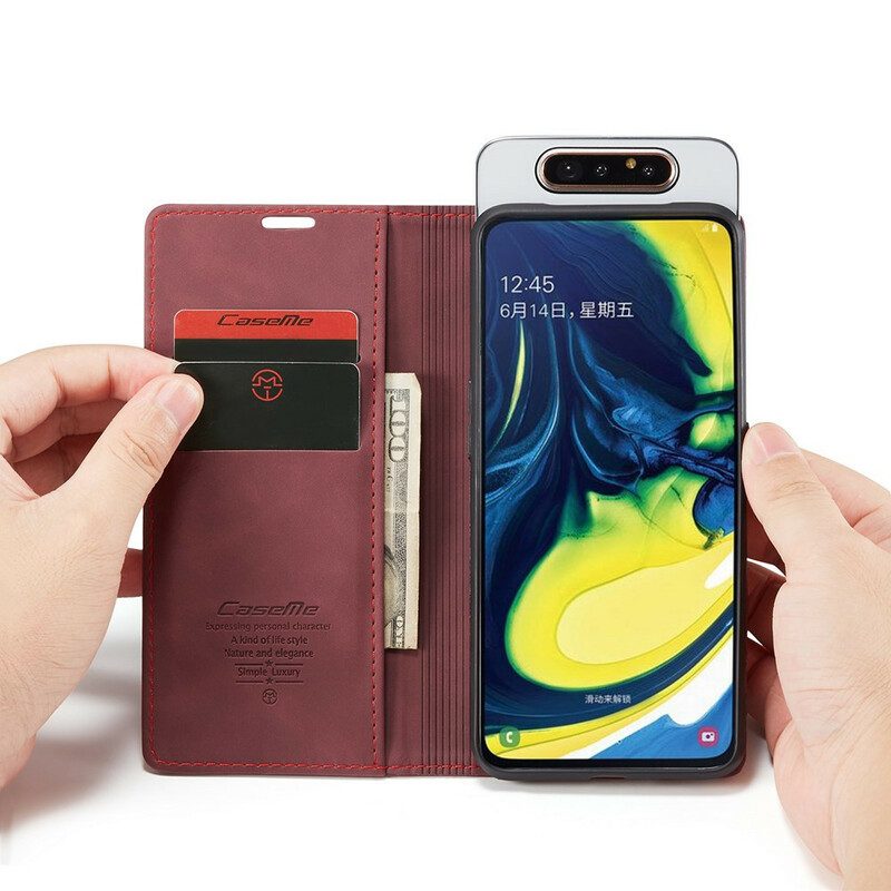 Folio-fodral För Samsung Galaxy A90 / A80 Läderfodral Caseme Konstläder