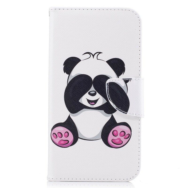 Folio-fodral För Samsung Galaxy J7 2017 Panda Kul
