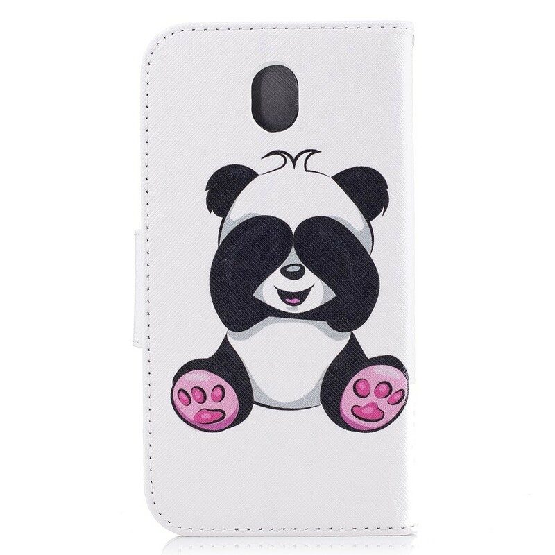 Folio-fodral För Samsung Galaxy J7 2017 Panda Kul