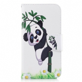 Folio-fodral För Samsung Galaxy J7 2017 Panda På Bambu