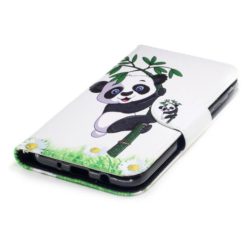 Folio-fodral För Samsung Galaxy J7 2017 Panda På Bambu