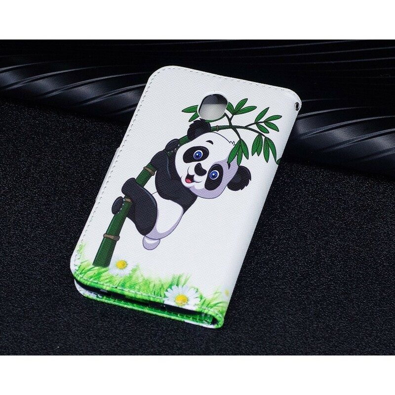 Folio-fodral För Samsung Galaxy J7 2017 Panda På Bambu