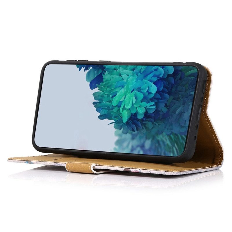 Folio-fodral För Samsung Galaxy M23 5G Blommande Träd