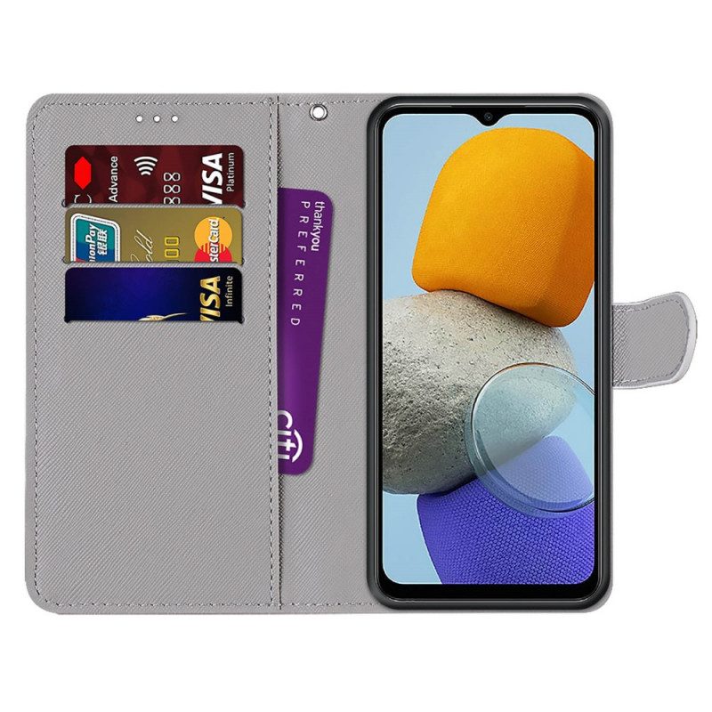 Folio-fodral För Samsung Galaxy M23 5G Fingerhjärta