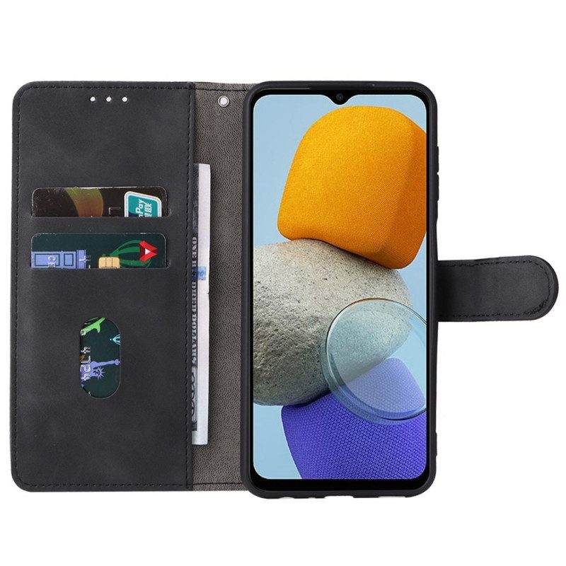 Folio-fodral För Samsung Galaxy M23 5G Med Kedjar Skin-touch-rem