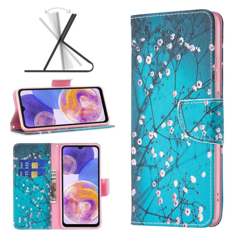 Folio-fodral För Samsung Galaxy M23 5G Träddekoration